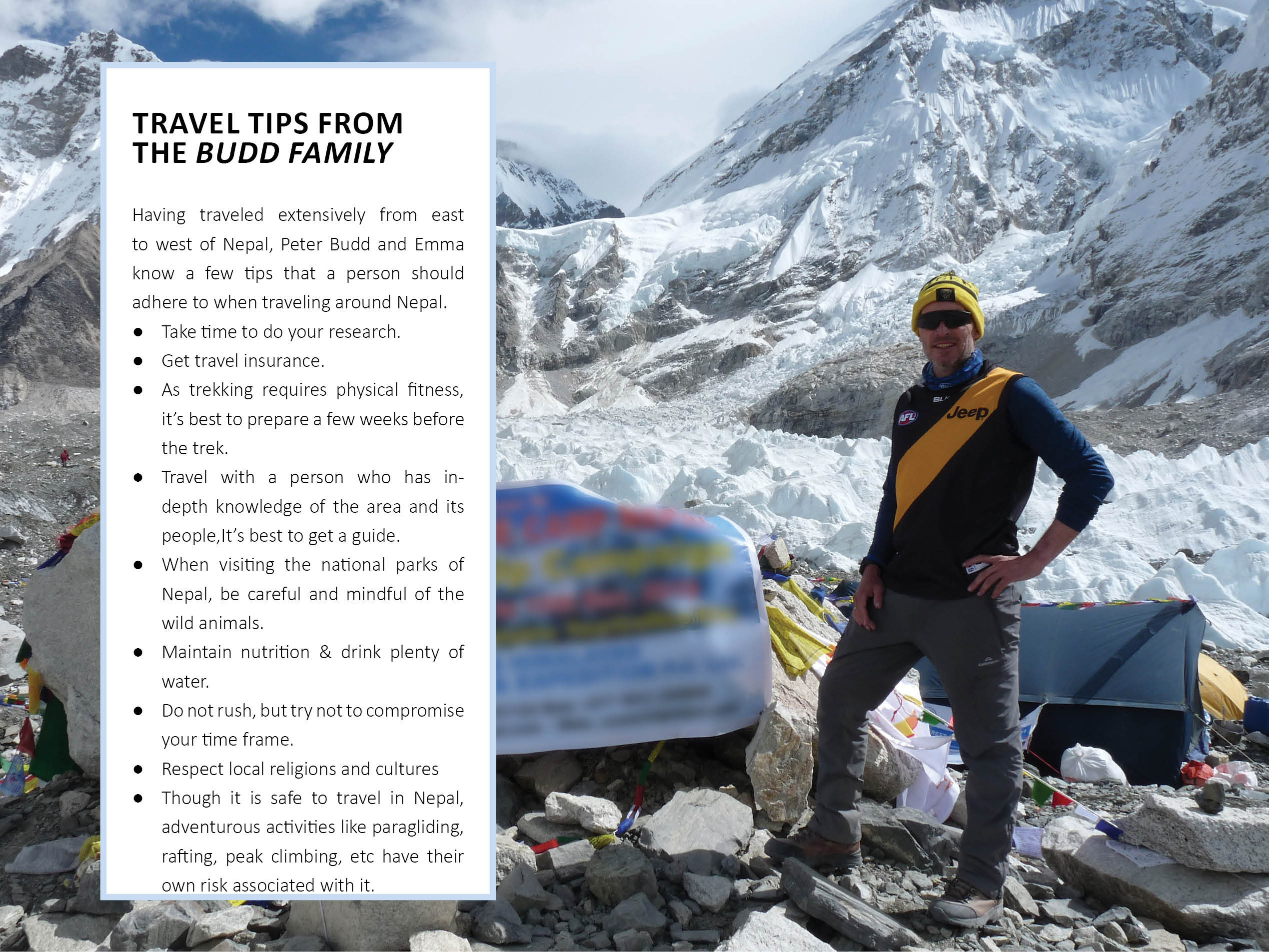 Ambassador at Everest Base Camp, 5364 mtrs